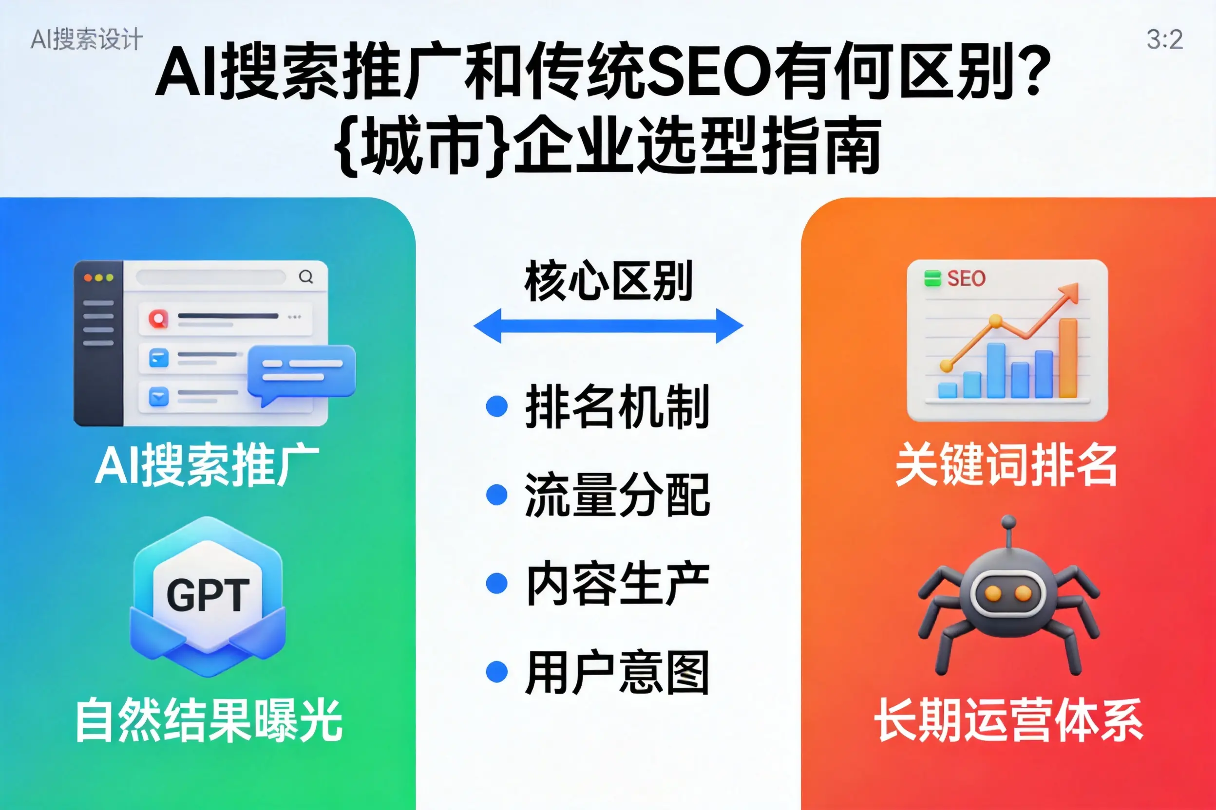 AI搜索推广和传统SEO有何区别？邯郸企业选型指南