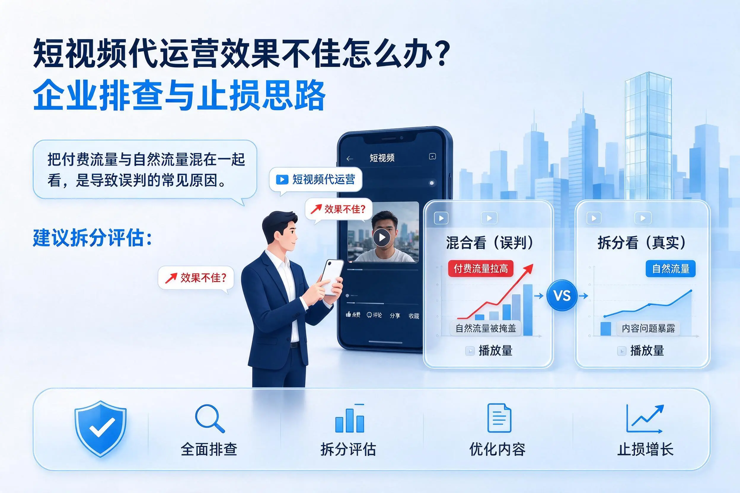 短视频代运营效果不佳怎么办?邯郸企业排查与止损思路