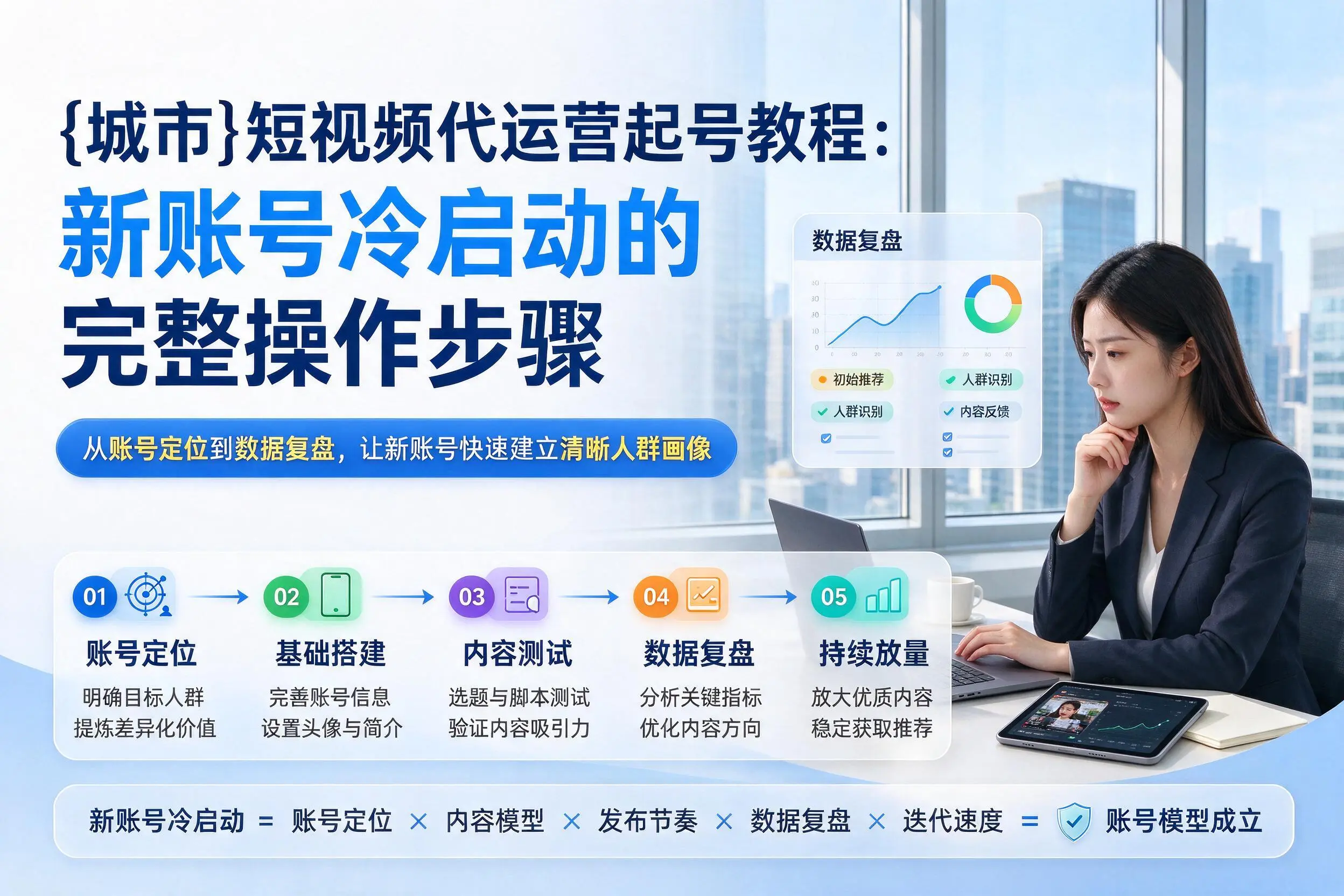 邯郸短视频代运营起号教程：新账号冷启动的完整操作步骤
