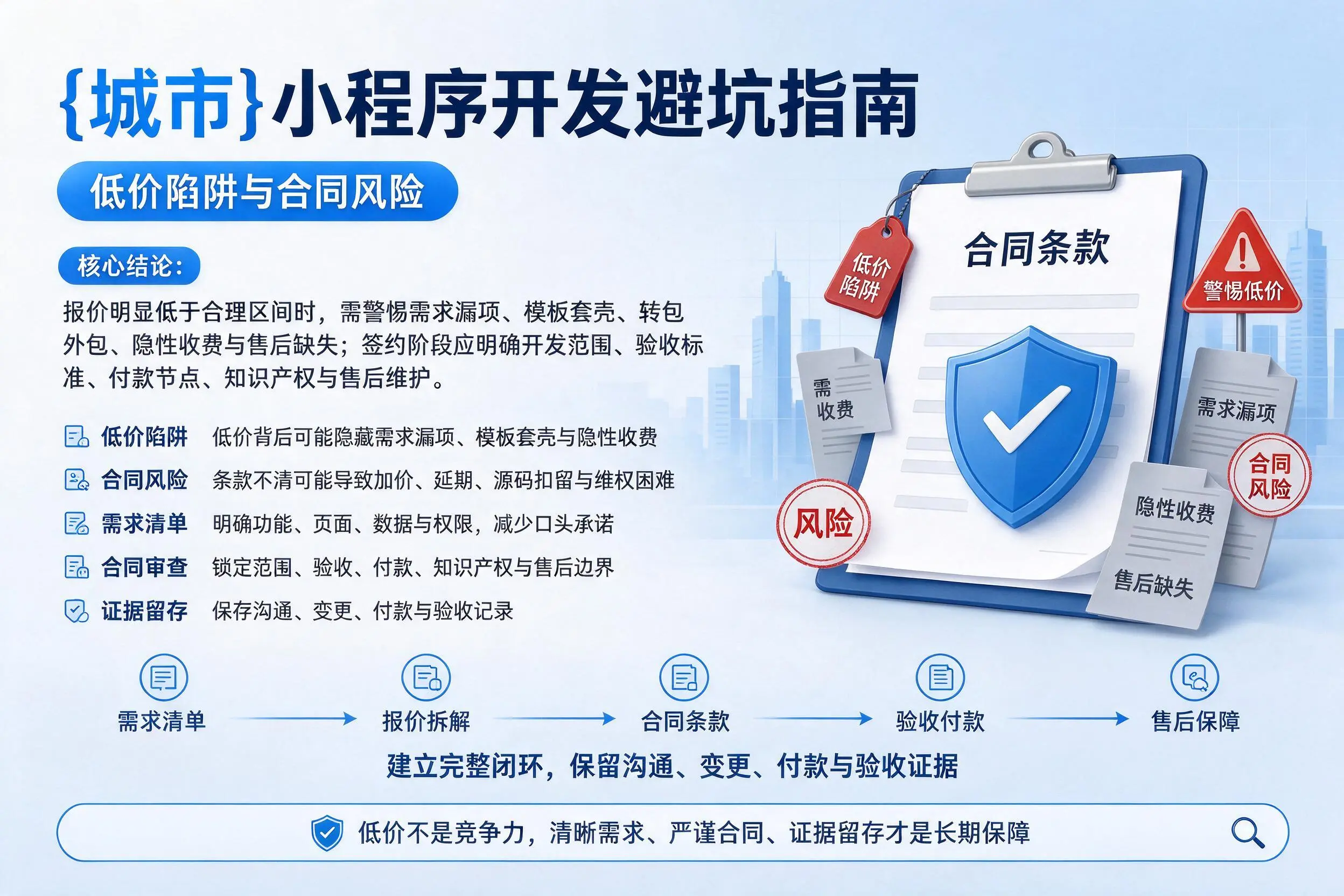 邯郸小程序开发避坑指南：低价陷阱与合同风险
