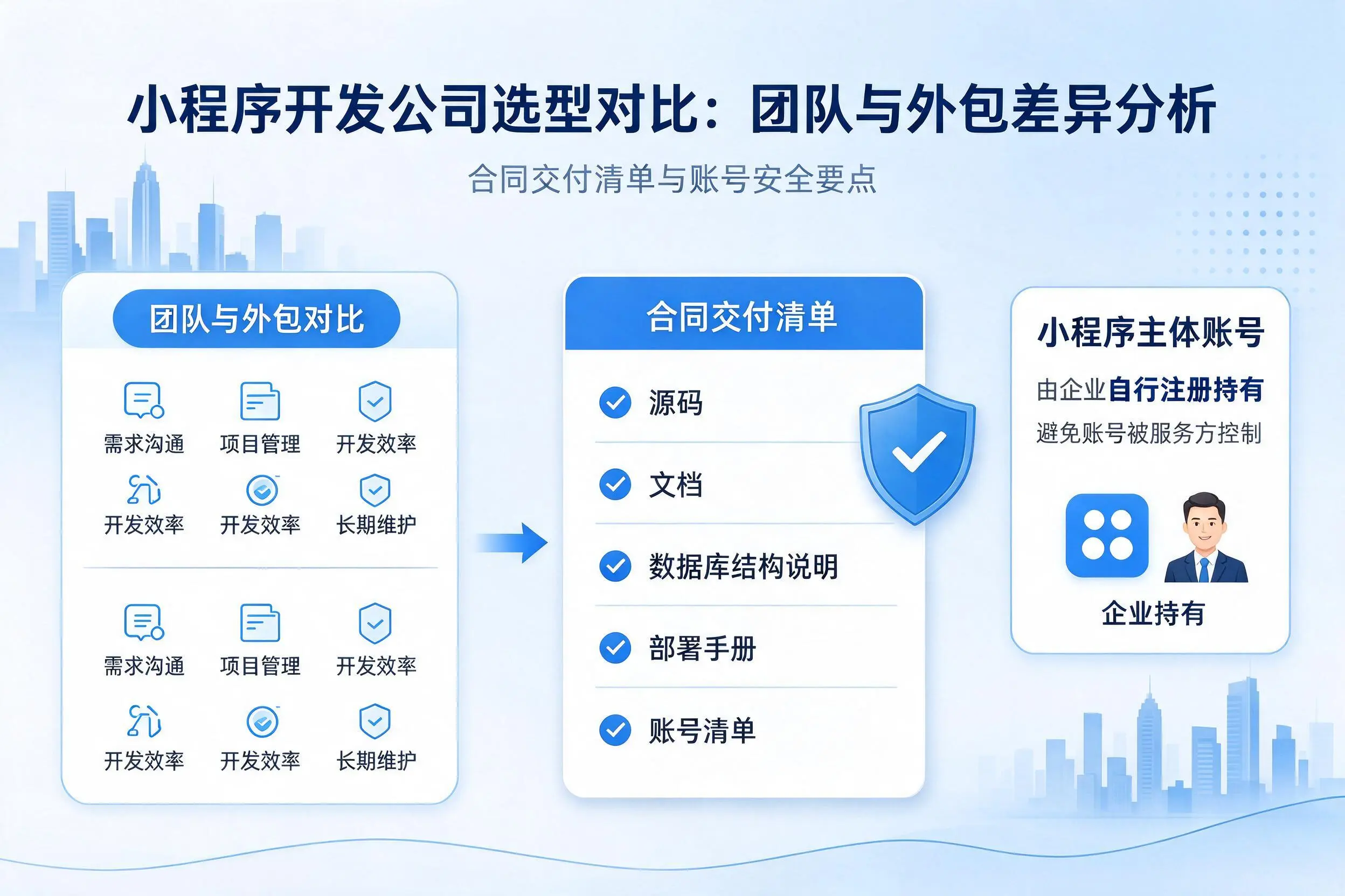 邯郸小程序开发公司选型对比:团队与外包差异分析