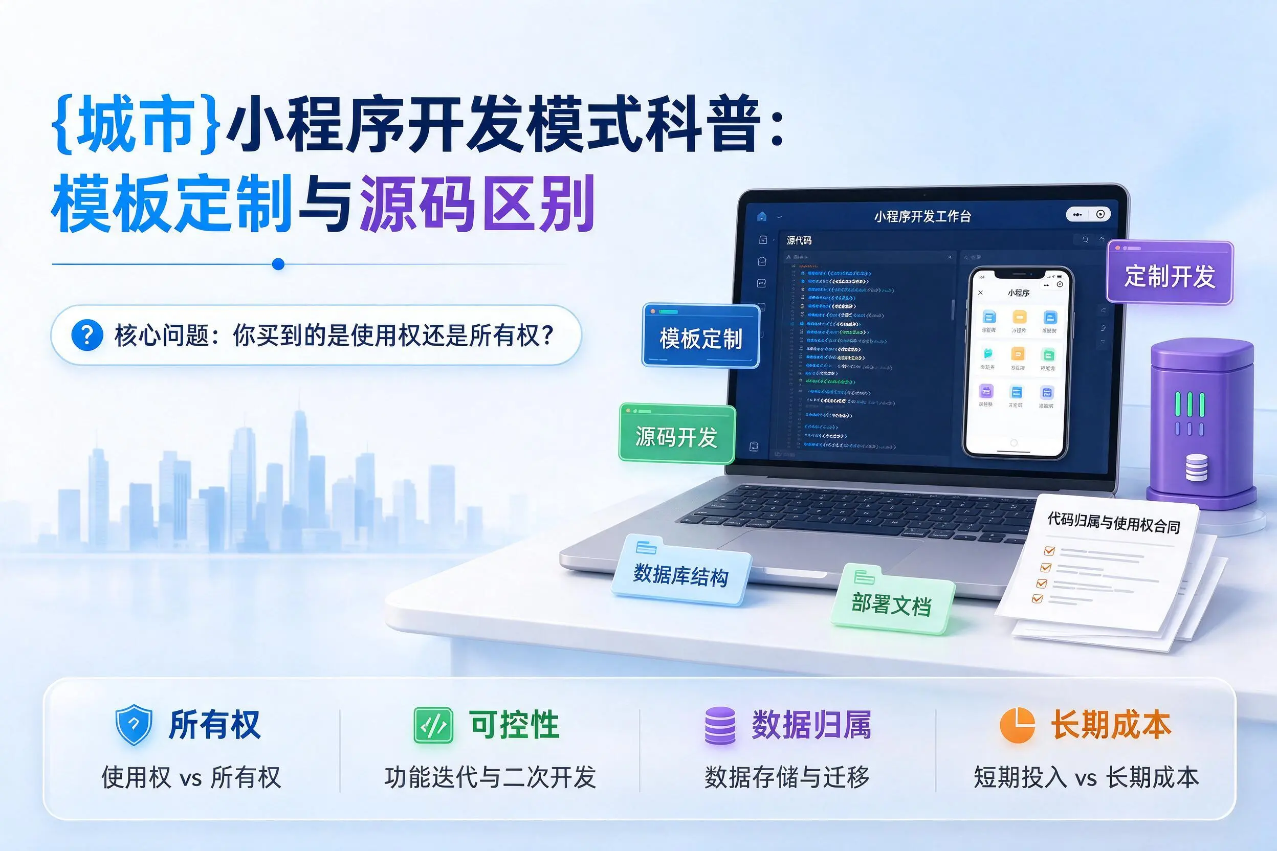 邯郸小程序开发模式科普：模板定制与源码区别