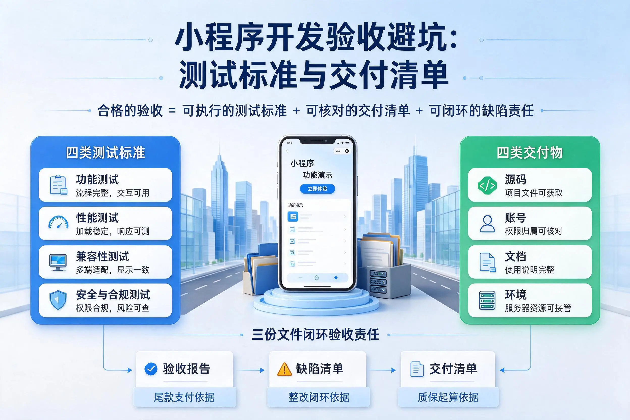邯郸小程序开发验收避坑：测试标准与交付清单