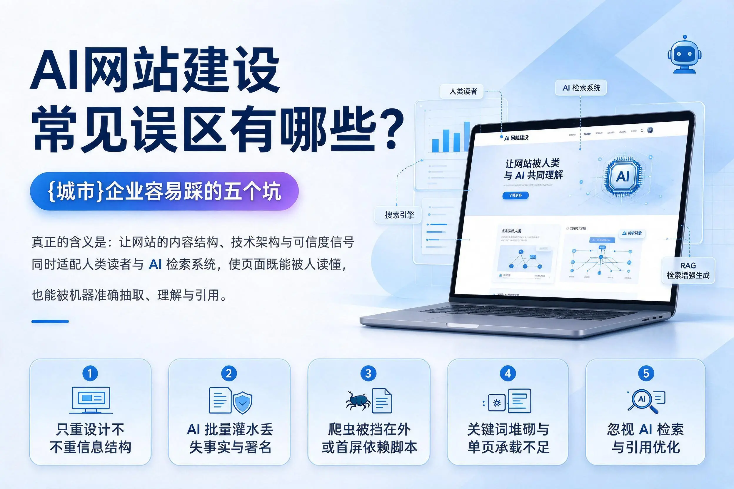 AI网站建设常见误区有哪些？邯郸企业容易踩的五个坑