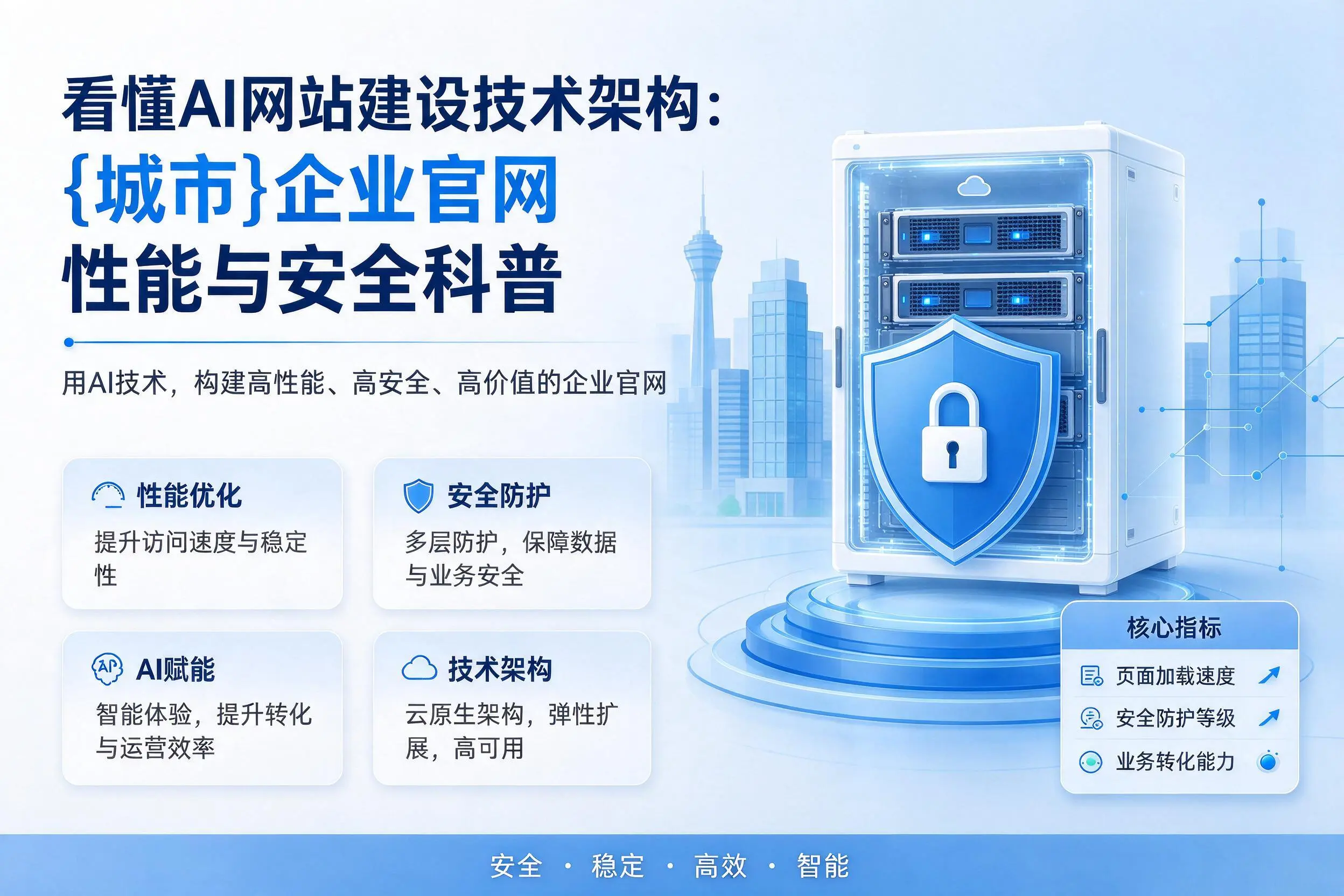 看懂AI网站建设技术架构：邯郸企业官网性能与安全科普