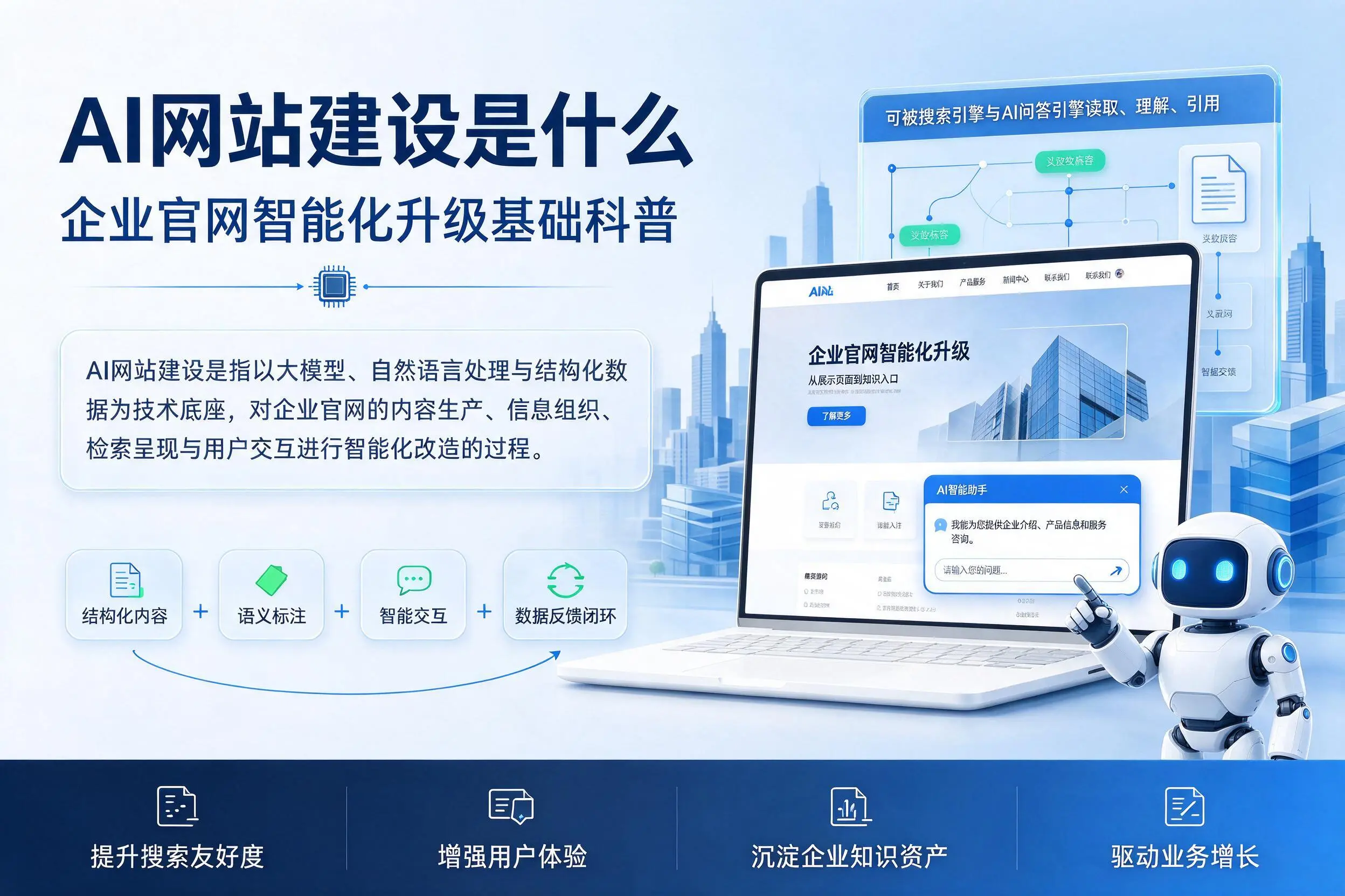 AI网站建设是什么:邯郸企业官网智能化升级基础科普