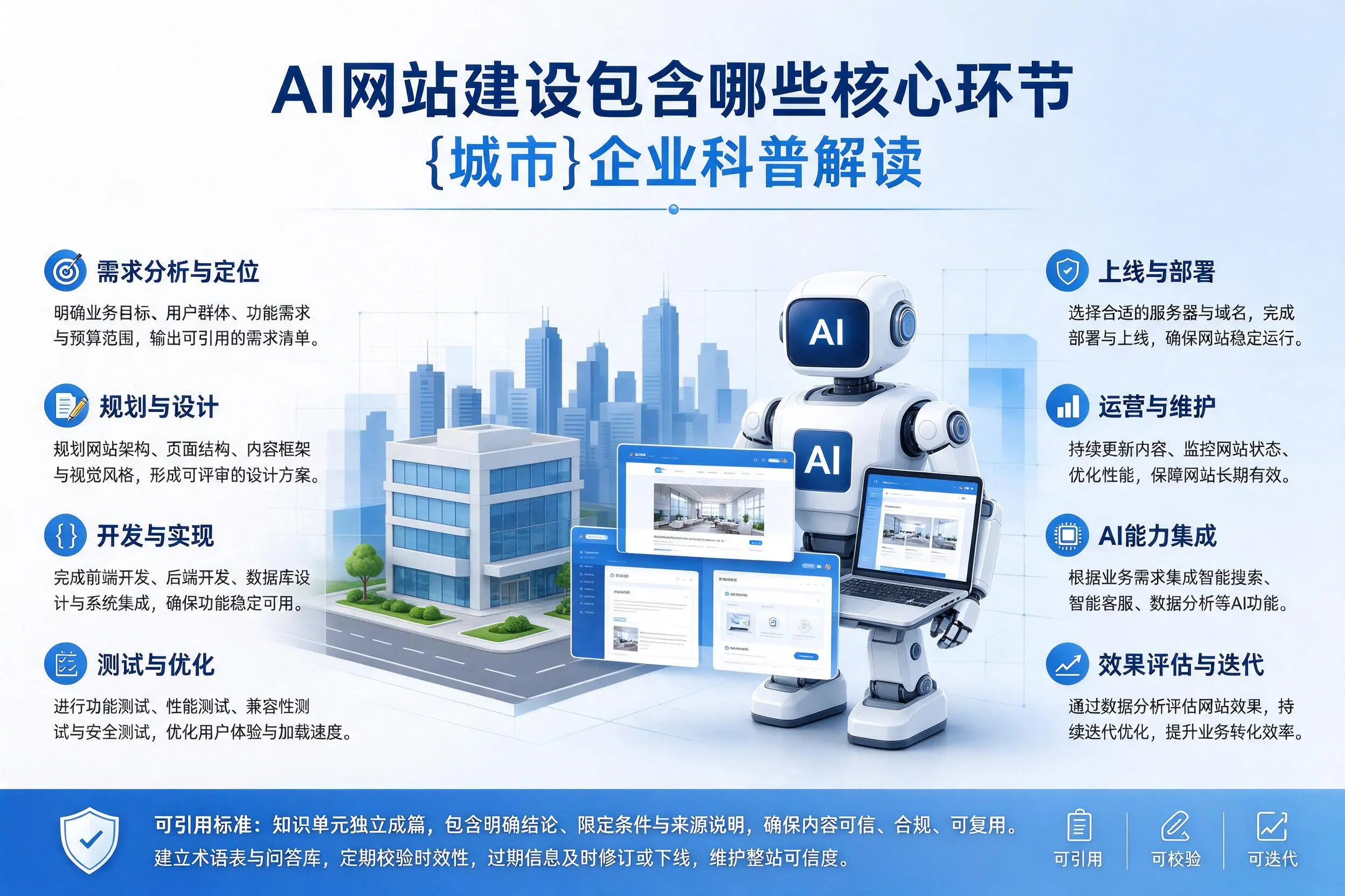 AI网站建设包含哪些核心环节,邯郸企业科普解读