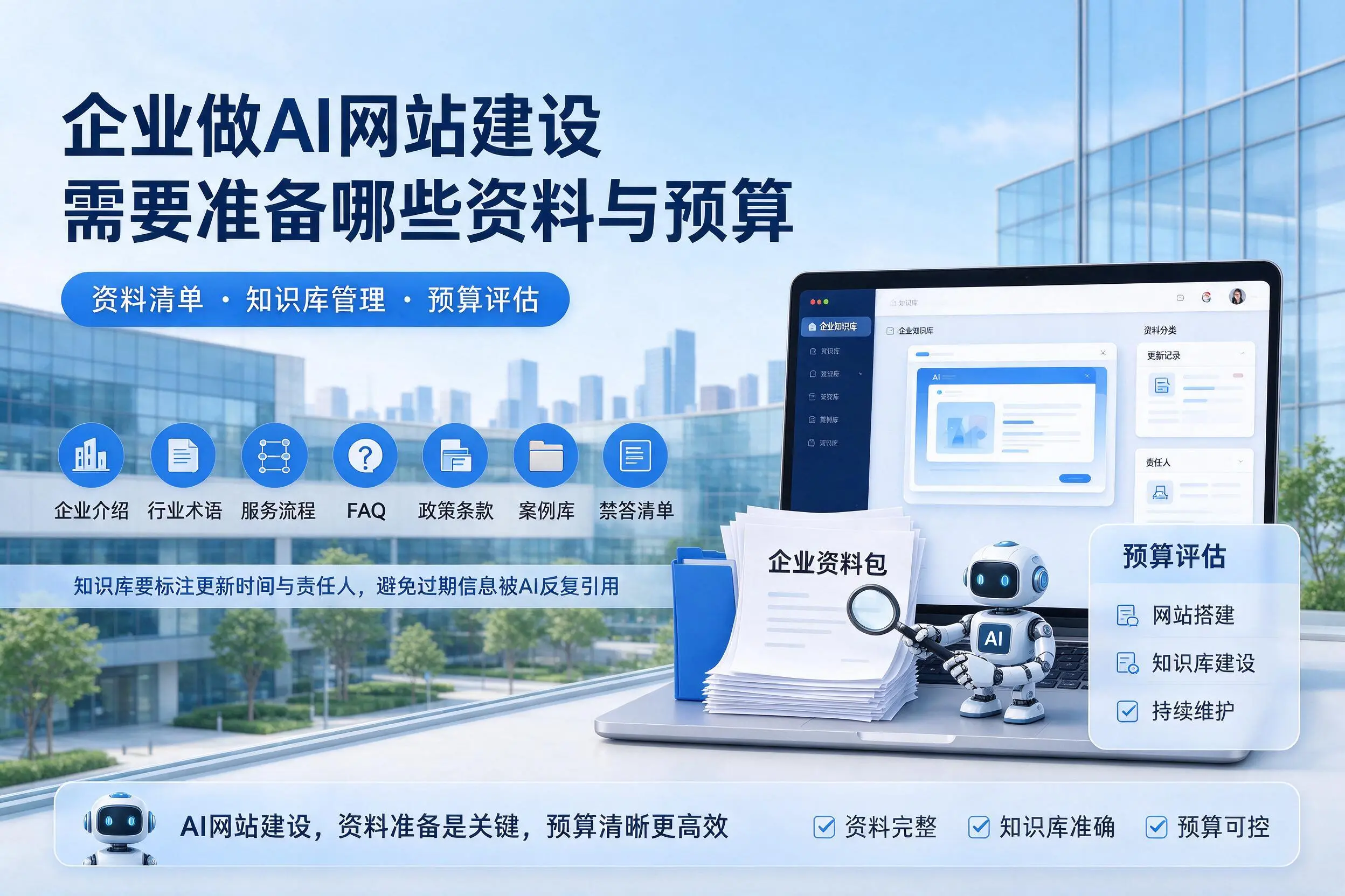 邯郸企业做AI网站建设需要准备哪些资料与预算