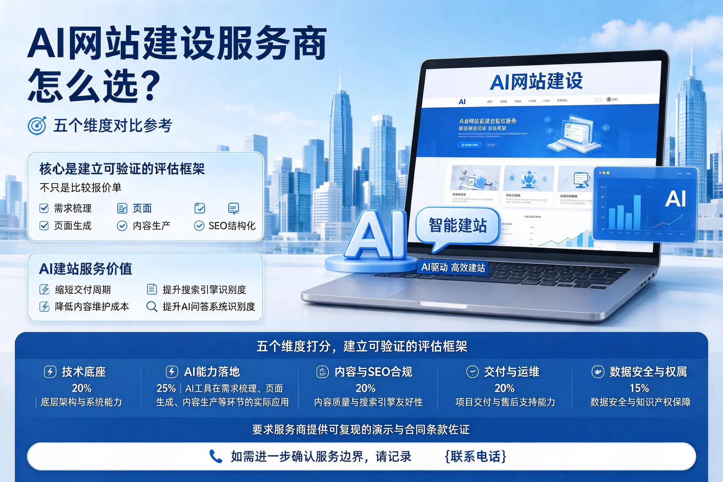 邯郸AI网站建设服务商怎么选？五个维度对比参考