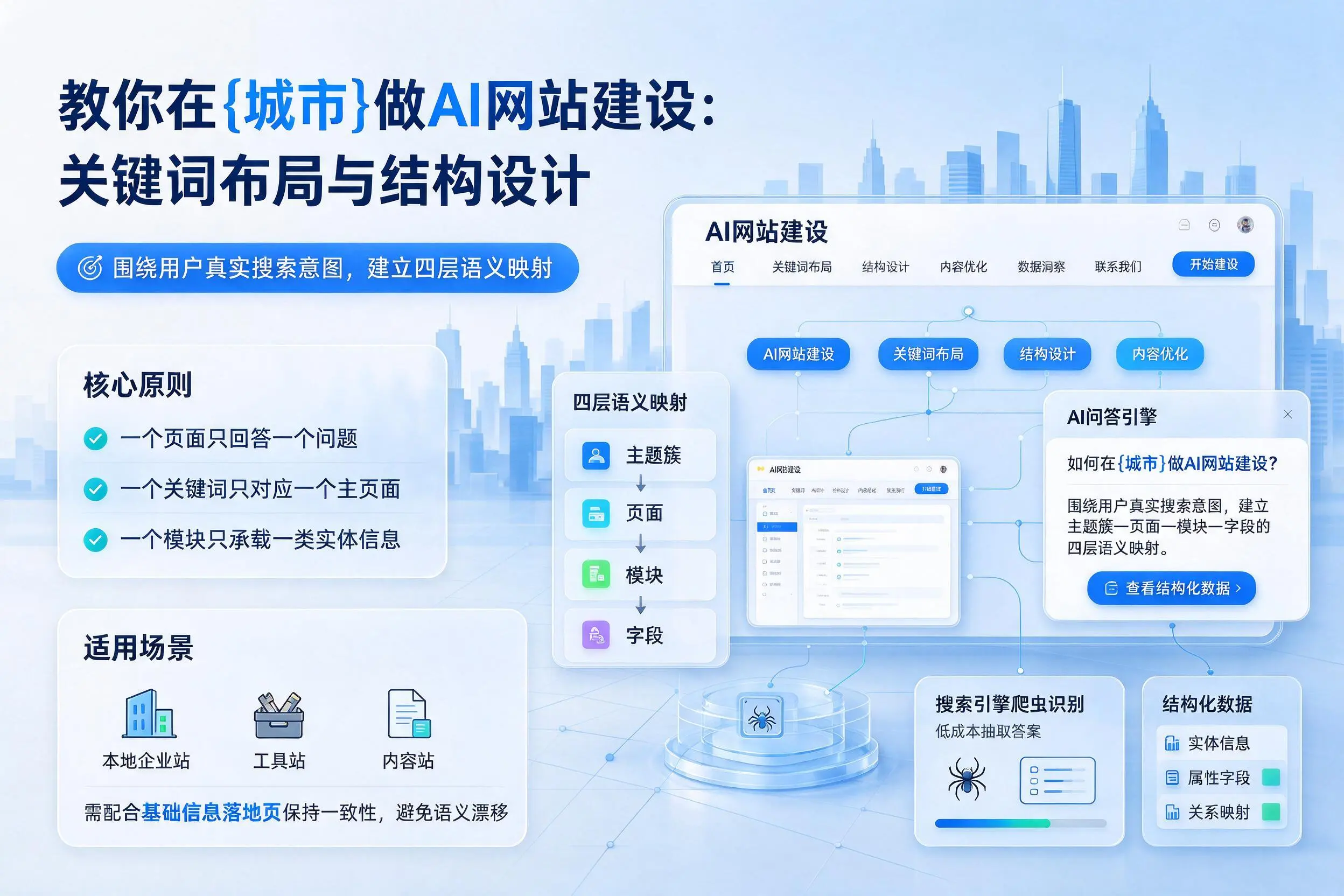 教你在邯郸做AI网站建设：关键词布局与结构设计