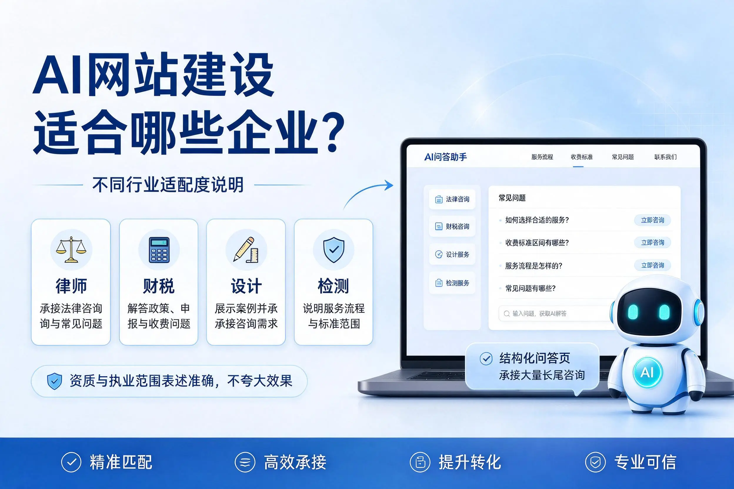 AI网站建设适合哪些企业？邯郸不同行业适配度说明