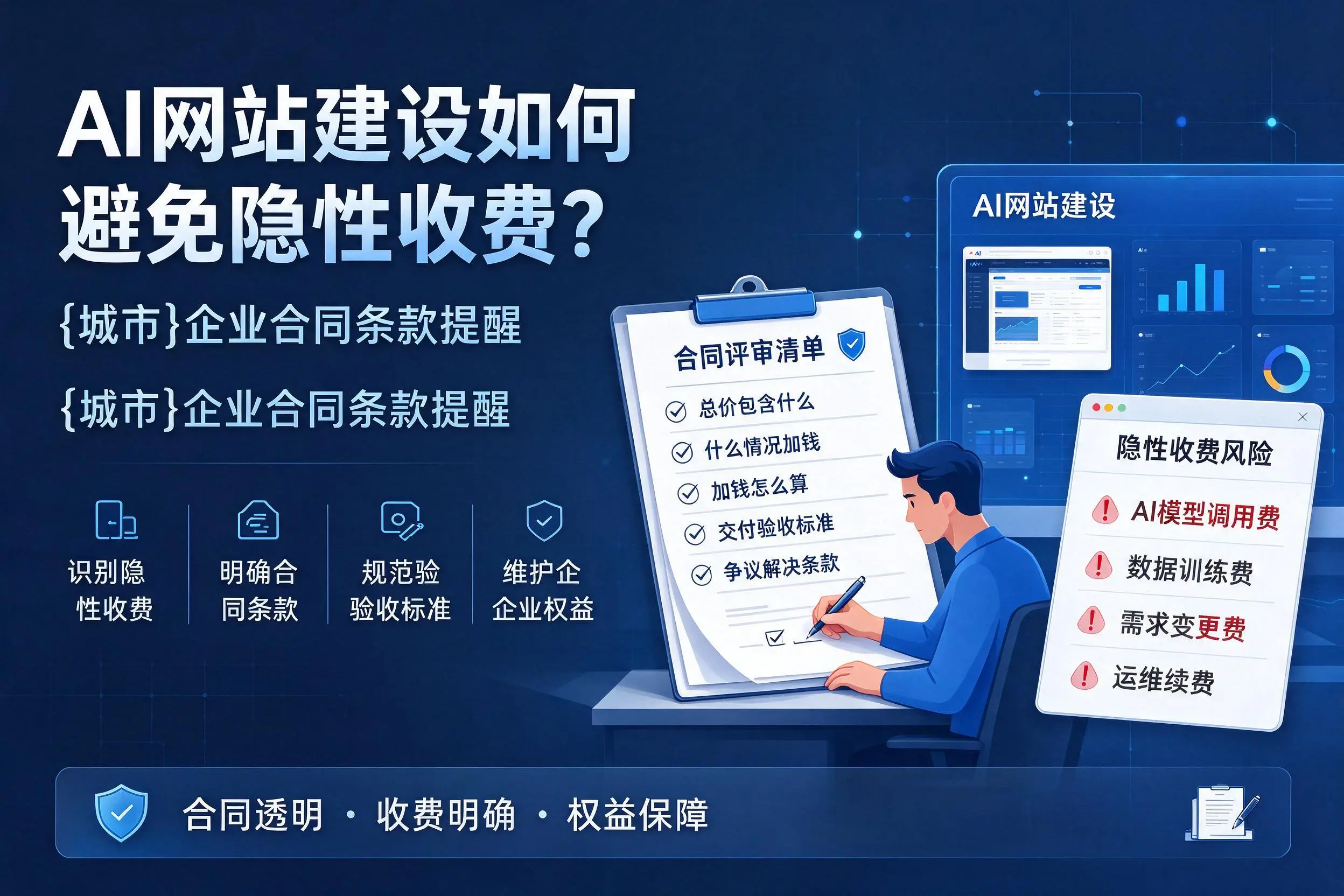AI网站建设如何避免隐性收费？邯郸企业合同条款提醒
