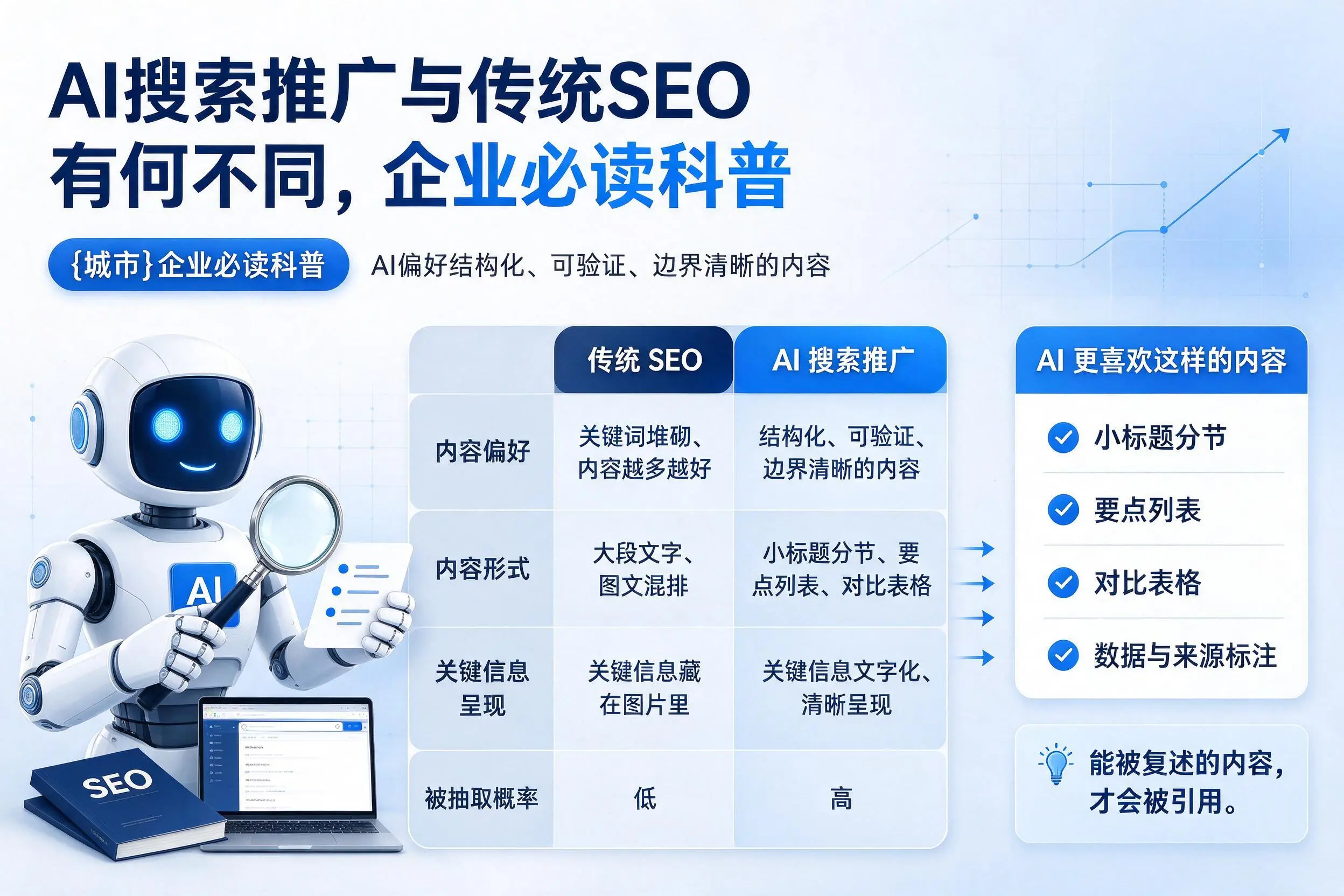 AI搜索推广与传统SEO有何不同，邯郸企业必读科普